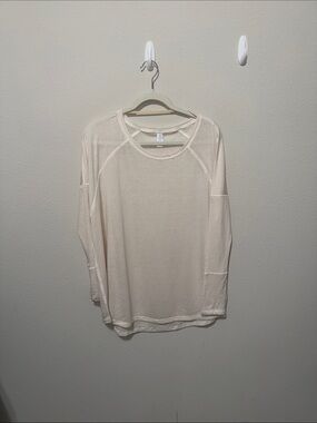 Alternative Light Cream Long-Sleeve Crew Shirt
